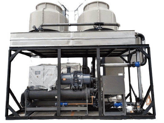 खरीदें इंजेक्शन मोल्डिंग मशीन के लिए डबल हैंबेल कंप्रेसर के साथ 100hp पानी से ठंडा पेंच प्रकार कम तापमान चिलर online manufacture