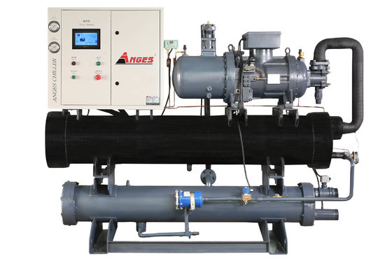 खरीदें एथिलीन ग्लाइकोल आउटपुट -30°C पर 100hp पानी से ठंडा निम्न तापमान पेंच प्रकार शीतलक पेय कारखाने के लिए उपयोग online manufacture