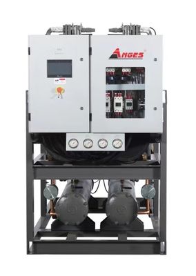 खरीदें 50hp इंडस्ट्रियल वाटर चिलर इंटीग्रेटेड सिस्टम सेमी हर्मेटिक स्क्रू प्रकार online manufacture