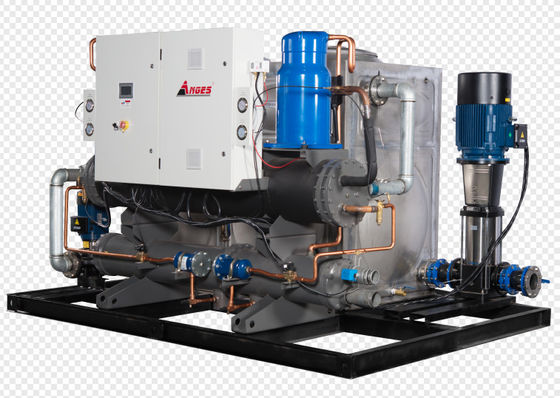 खरीदें 250hp इंडस्ट्रियल चिलर इंटीग्रेटेड सिस्टम सेमी-हर्मेटिक स्क्रू प्रकार online manufacture