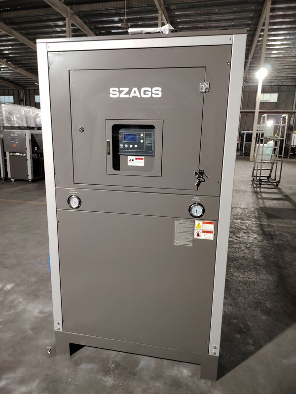 R134a रेफ्रिजरेंट इंडस्ट्रियल कूलर 110-480V वोल्टेज शेल एंड ट्यूब इवेपरेटर प्रकार