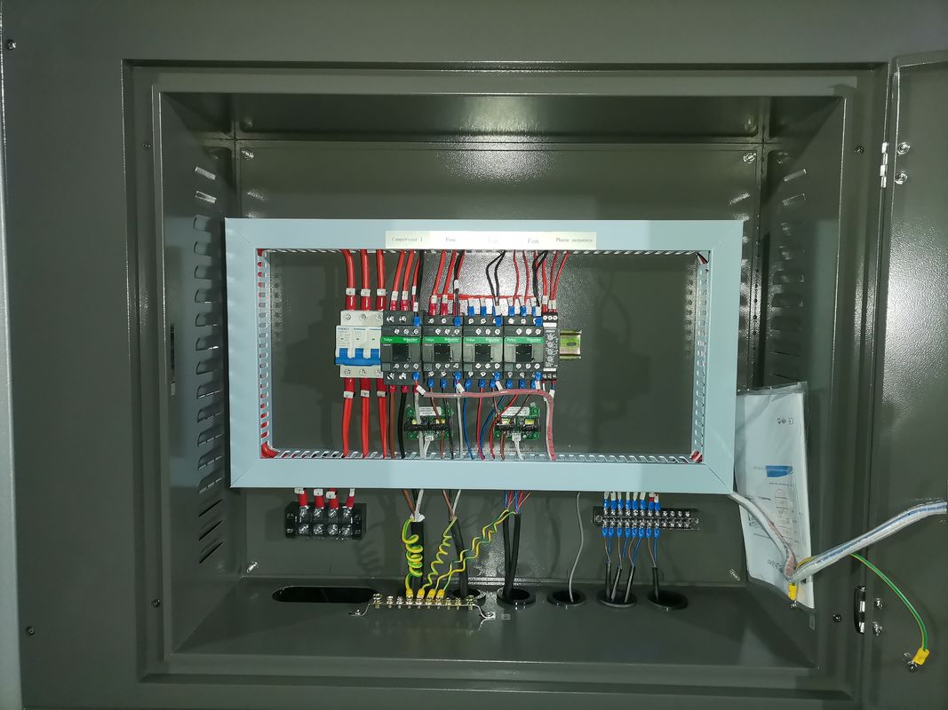 R134a रेफ्रिजरेंट इंडस्ट्रियल कूलर 110-480V वोल्टेज शेल एंड ट्यूब इवेपरेटर प्रकार