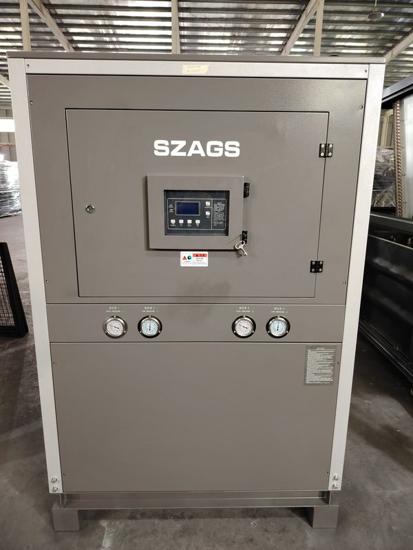 R134a रेफ्रिजरेंट इंडस्ट्रियल कूलर 110-480V वोल्टेज शेल एंड ट्यूब इवेपरेटर प्रकार