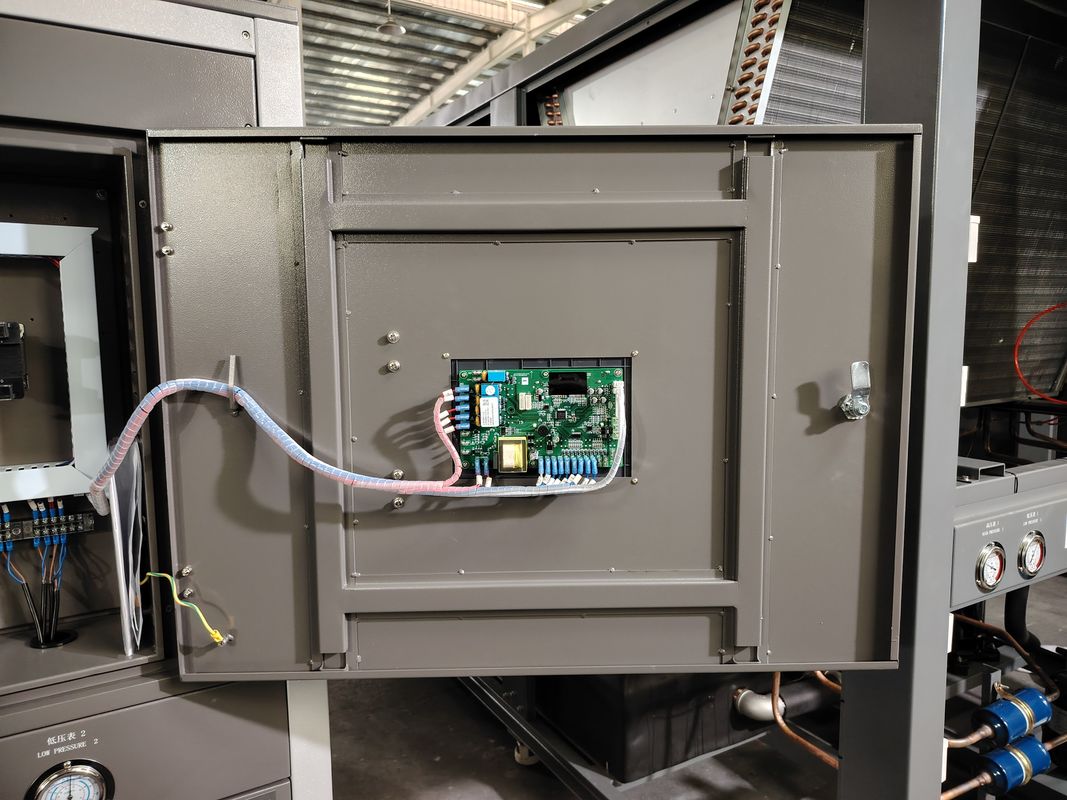 R134a रेफ्रिजरेंट इंडस्ट्रियल कूलर 110-480V वोल्टेज शेल एंड ट्यूब इवेपरेटर प्रकार