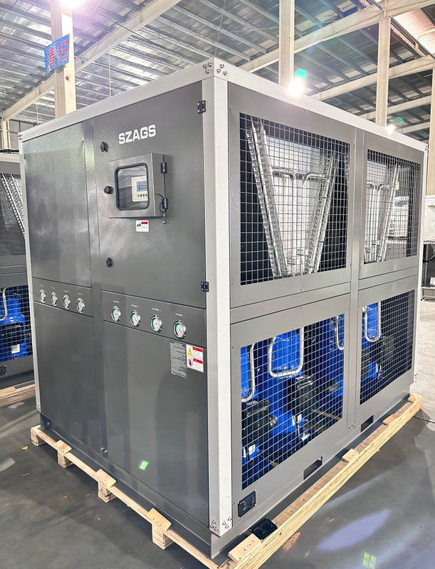 R407C रेफ्रिजरेटर 40HP कंप्रेसर प्लास्टिक मोल्ड ठंडा करने के लिए औद्योगिक पानी चिलर