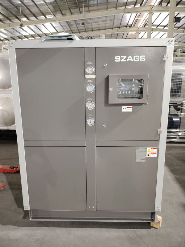 इंजेक्शन प्रक्रियाओं के लिए 30HP औद्योगिक एयर कूल्ड स्क्रॉल प्रकार वाटर चिलर पोर्टेबल कूलिंग सिस्टम
