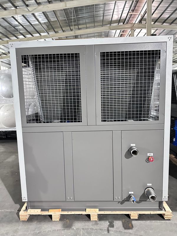 कारखाने की आपूर्ति 60HP एयर कूल्ड इंडस्ट्रियल वाटर चिलर 60 टन स्क्रॉल टाइप ग्लाइकोल चिलर चार स्क्रॉल कंप्रेसर के साथ