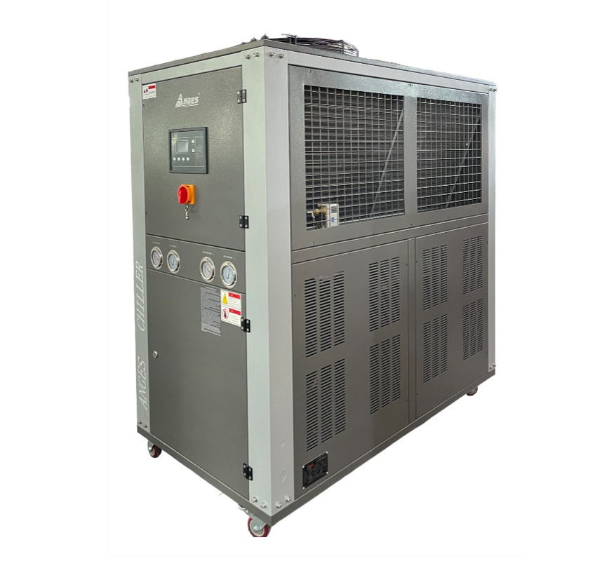 8 टन एयर कूल्ड इंडस्ट्रियल वाटर चिलर 23kW स्क्रॉल टाइप ग्लाइकोल चिलर फैक्टरी आपूर्ति