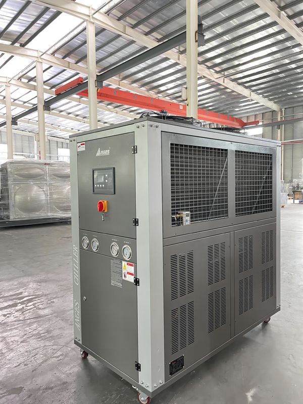 8 टन एयर कूल्ड इंडस्ट्रियल वाटर चिलर 23kW स्क्रॉल टाइप ग्लाइकोल चिलर फैक्टरी आपूर्ति