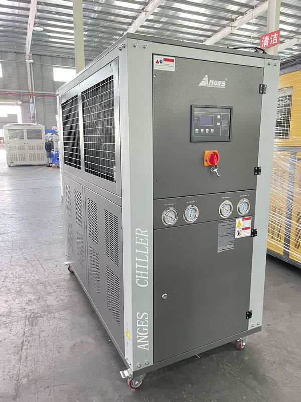 8 टन एयर कूल्ड इंडस्ट्रियल वाटर चिलर 23kW स्क्रॉल टाइप ग्लाइकोल चिलर फैक्टरी आपूर्ति