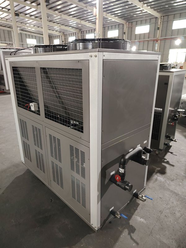 8 टन एयर कूल्ड इंडस्ट्रियल वाटर चिलर 23kW स्क्रॉल टाइप ग्लाइकोल चिलर फैक्टरी आपूर्ति
