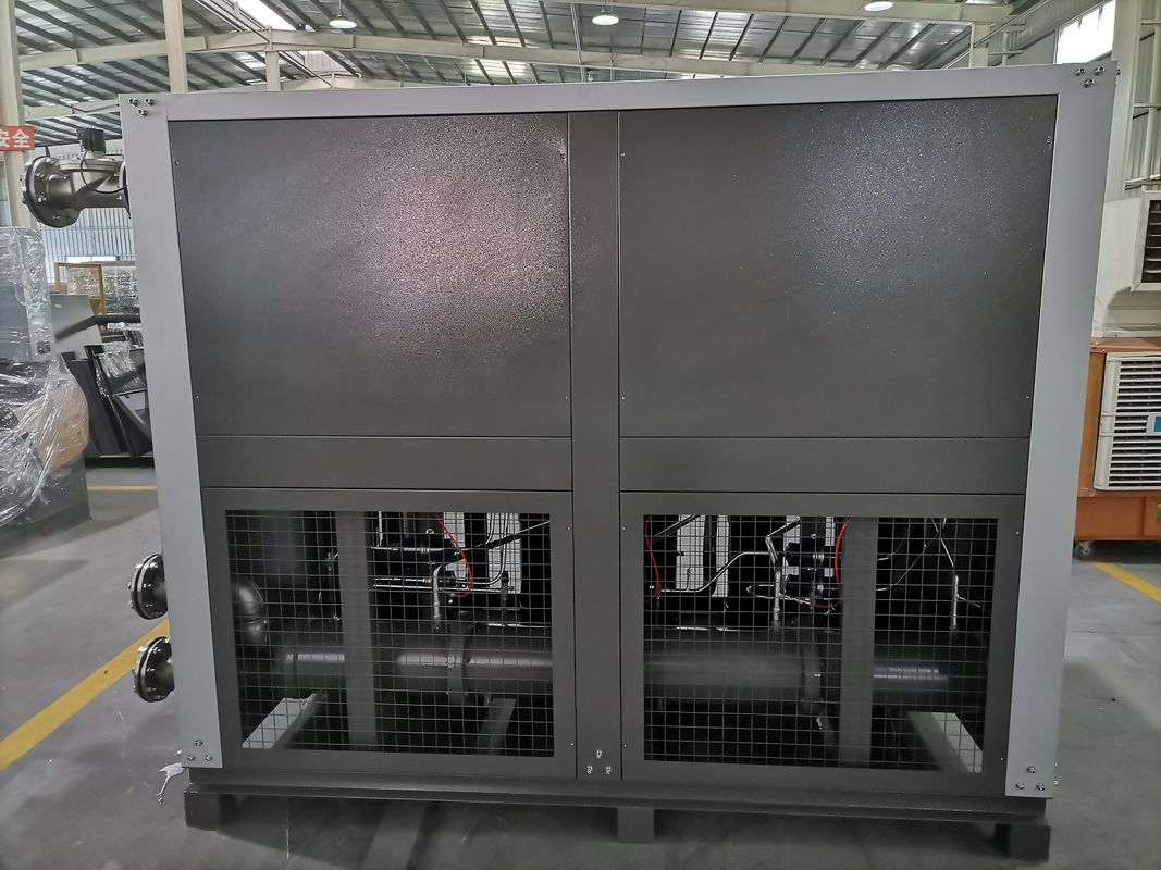 उच्च दक्षता 40HP इंडस्ट्रियल वाटर कूल्ड चिलर 130 KW स्क्रॉल वाटर कूल्ड चिलर इंजेक्शन मशीन के लिए