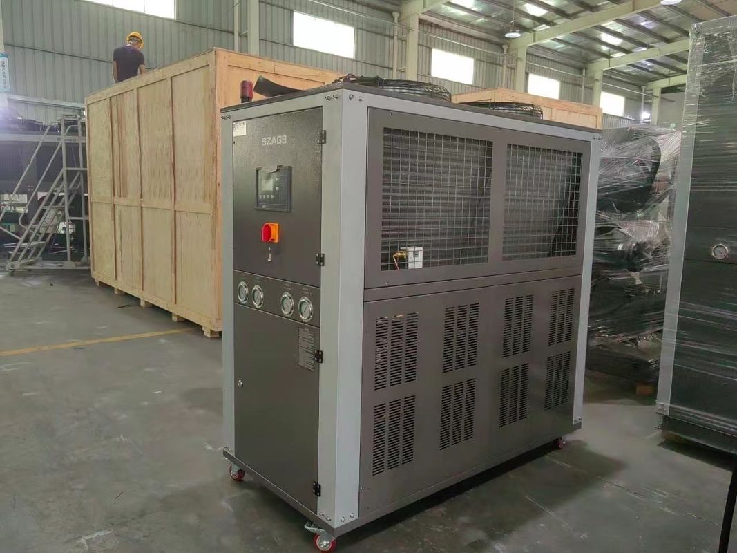 8hp पोर्टेबल इंडस्ट्रियल चिलर इंटीग्रेटेड सिस्टम हर्मेटिक स्क्रॉल प्रकार