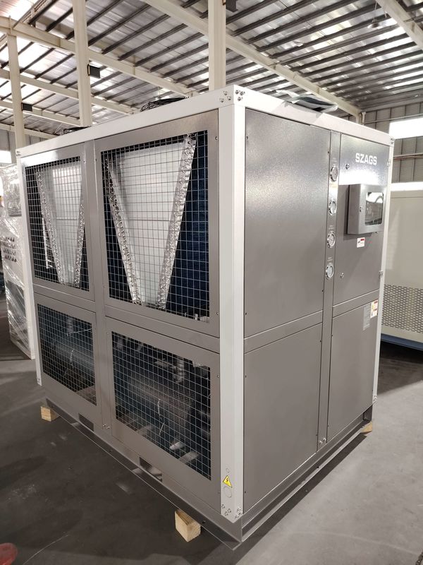 30TR एयर कूल्ड चिलर 110kW स्क्रॉल टाइप ग्लाइकोल चिलर इंडस्ट्रियल वाटर चिलर चीन निर्माता