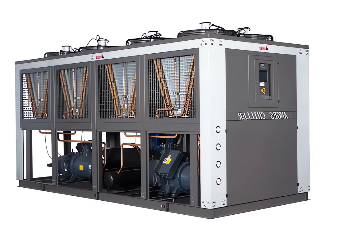 150HP इंडस्ट्रियल एयर कूल्ड स्क्रू चिलर ब्लो फिल्म मशीन और पीईटी बोतल लाइन के लिए