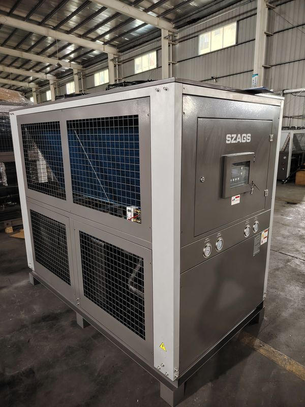 20HP ग्लाइकोल चिलर 72kW औद्योगिक स्क्रॉल प्रकार एयर कूल्ड वाटर चिलर