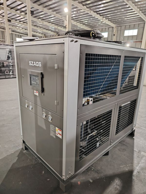 20HP ग्लाइकोल चिलर 72kW औद्योगिक स्क्रॉल प्रकार एयर कूल्ड वाटर चिलर