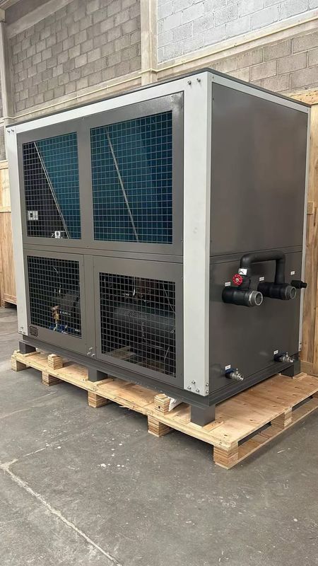 46.2KW एयर कूल्ड स्क्रॉल फिनेड कॉपर ट्यूब इंडस्ट्रियल वाटर रेफ्रिजरेटर / इंडस्ट्रियल वाटर कूलर