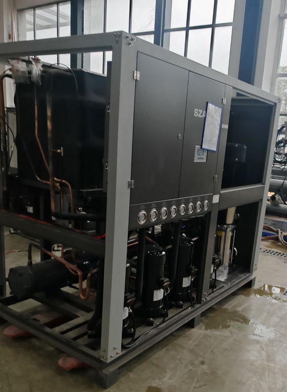 AW-40(F) 40HP प्लास्टिक उत्पादों के प्रसंस्करण के लिए पानी से ठंडा कूलर 40RT कूलर Yizumi इंजेक्शन मोल्डिंग मशीन के लिए