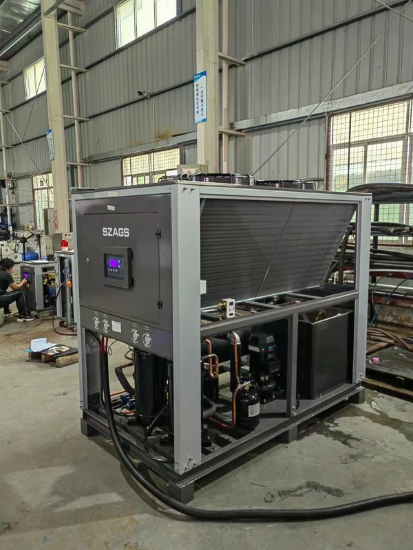 20HP एयर कूल्ड कूलिंग सिस्टम इंडस्ट्रियल एयर कूल्ड स्क्रॉल टाइप वाटर चिलर