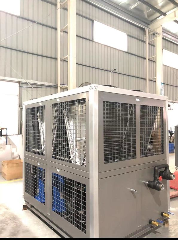 30HP औद्योगिक ग्रेड चिलर तांबा-निकल मिश्र धातु वाष्पीकरण R407C सीएनसी मशीनिंग केंद्रों के लिए पर्यावरण के अनुकूल प्रशीतन