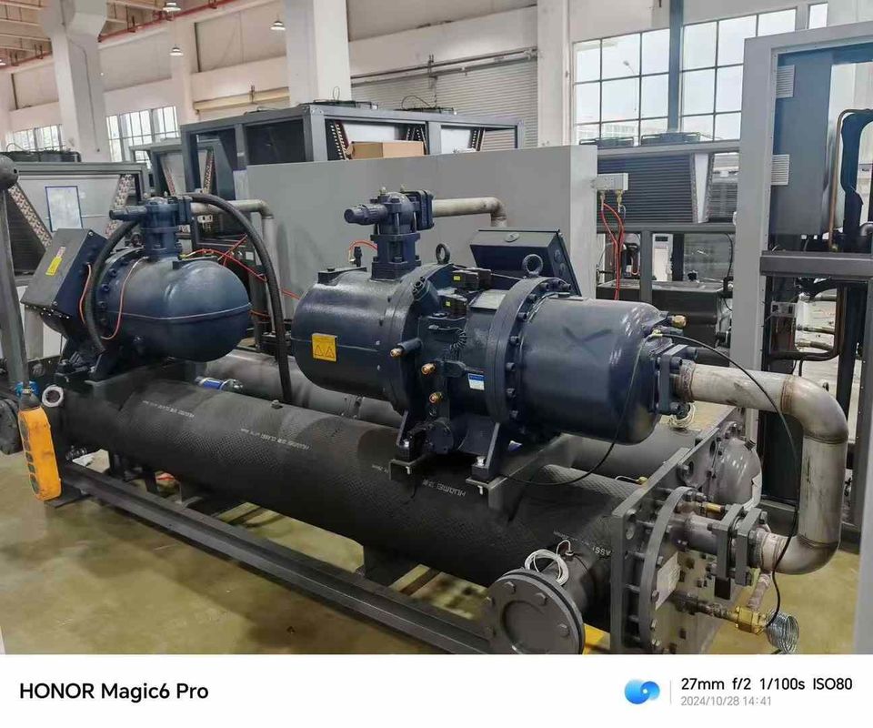 280HP वाटर कूल्ड स्क्रू चिलर इंडस्ट्रियल प्रोसेस वाटर चिलर प्रिंटिंग और बीओपीपी फिल्म लैमिनेशन लाइन के लिए