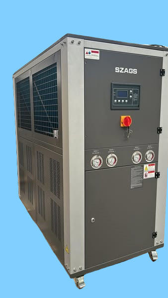 प्लास्टिक विनिर्माण के लिए 20HP वाटर कूल्ड चिलर स्वच्छ पर्यावरण के अनुकूल 20 टन औद्योगिक ठंडा पानी प्रणाली