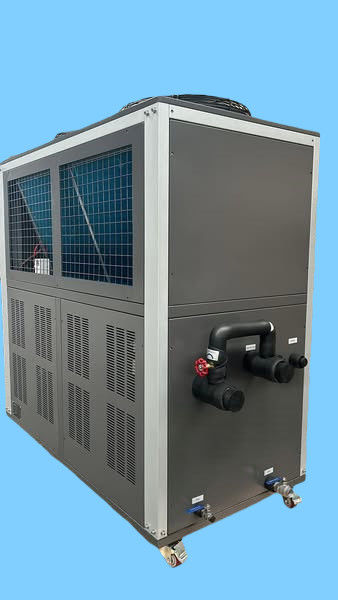 प्लास्टिक विनिर्माण के लिए 20HP वाटर कूल्ड चिलर स्वच्छ पर्यावरण के अनुकूल 20 टन औद्योगिक ठंडा पानी प्रणाली