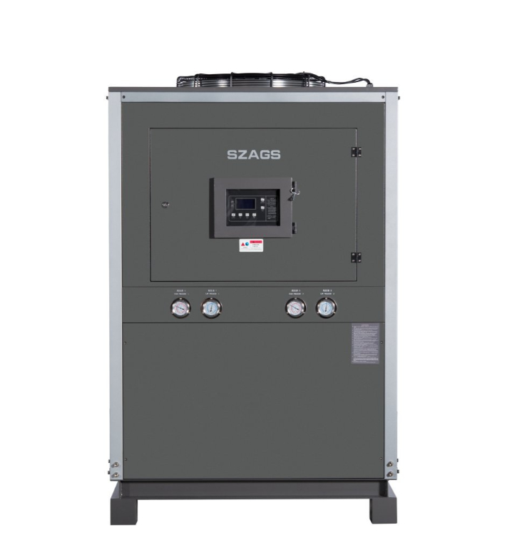 20HP एयर-कूल्ड ग्लाइकोल चिलर ऊर्जा-कुशल स्क्रॉल टाइप कंप्रेसर इंजेक्शन मोल्डिंग मशीनों के लिए औद्योगिक चिलर