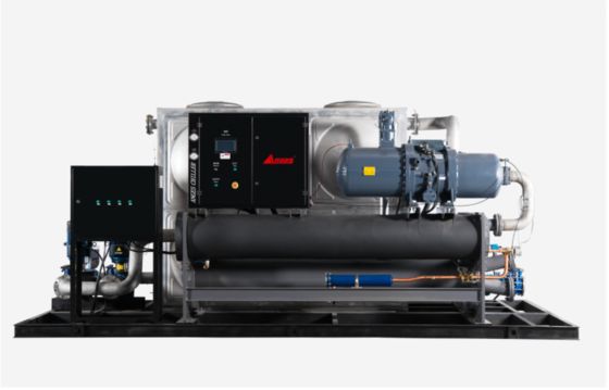 100HP वाटर कूल्ड स्क्रॉल चिलर इंडस्ट्रियल प्रोसेस वाटर चिलर प्रिंटिंग और BOPP फिल्म लैमिनेशन लाइन के लिए