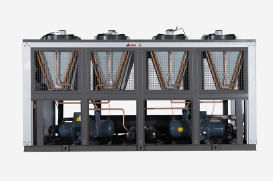 उच्च क्षमता 470kW वायु प्रशीतित स्क्रॉल चिलर औद्योगिक प्रक्रिया पानी ठंडा करने के लिए मुद्रण और BOPP फिल्म टुकड़े टुकड़े में